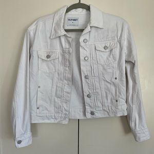Like new white jean jacket